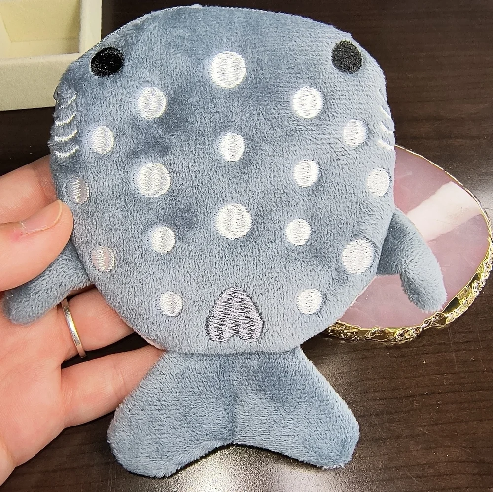 Blue Fish Plush Toy Coin Purse Bag Cute
